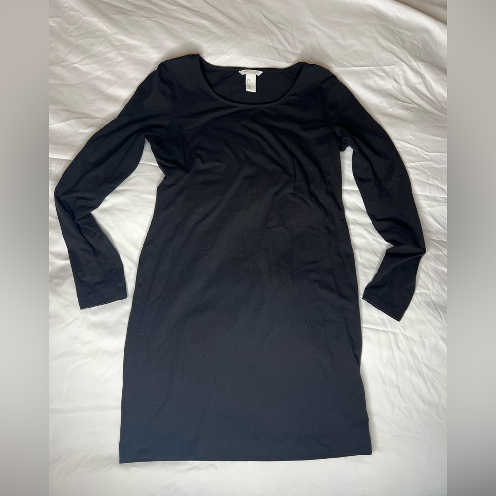 HM Basic Black Long Sleeve Dress